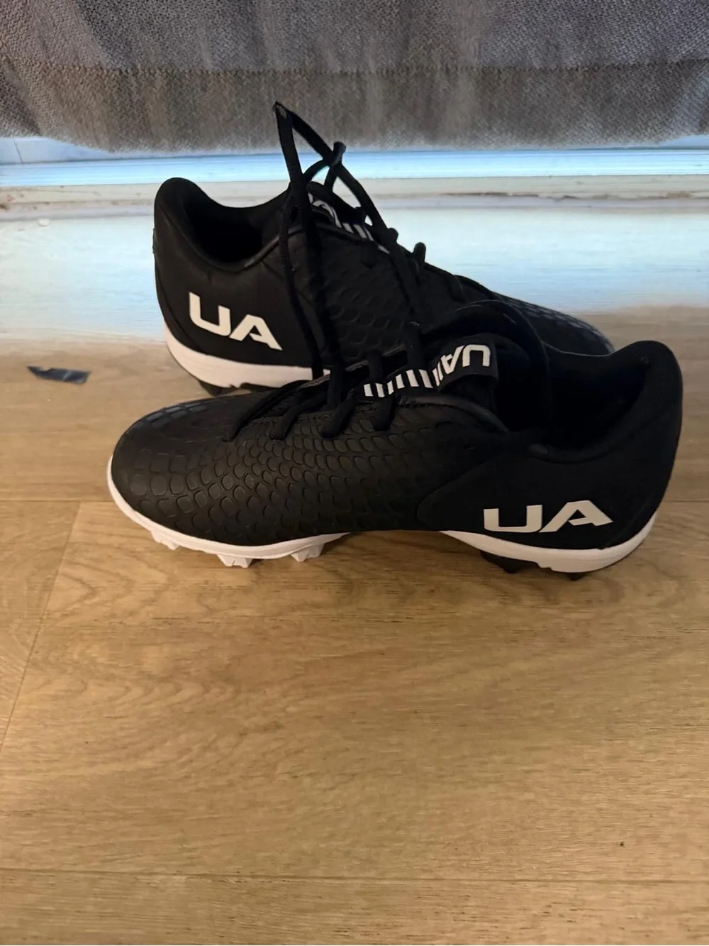 Under Armour Kids Black Sneakers with White Logo